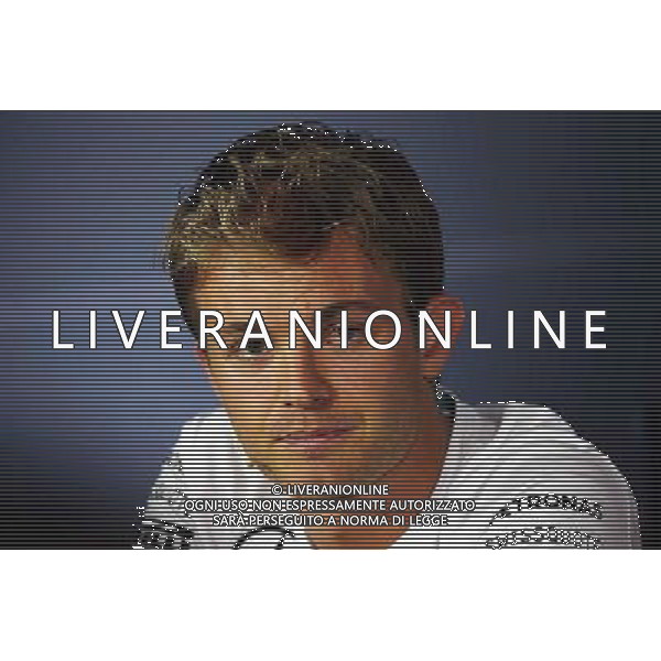 Nico Rosberg (GER) Mercedes AMG F1 in the FIA Press Conference. 04.09.2014. Formula 1 World Championship, Rd 13, Italian Grand Prix, Monza, Italy, Preparation Day. AG ALDO LIVERANI SAS ONLY ITALY