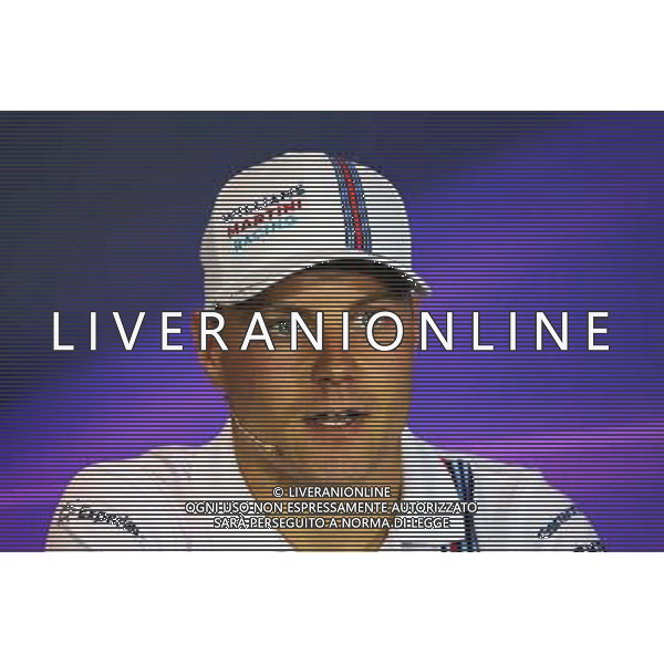 Valtteri Bottas (FIN) Williams in the FIA Press Conference. 04.09.2014. Formula 1 World Championship, Rd 13, Italian Grand Prix, Monza, Italy, Preparation Day. AG ALDO LIVERANI SAS ONLY ITALY