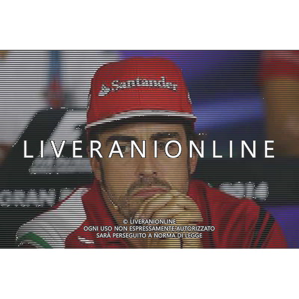 Fernando Alonso (ESP) Ferrari in the FIA Press Conference. 04.09.2014. Formula 1 World Championship, Rd 13, Italian Grand Prix, Monza, Italy, Preparation Day. AG ALDO LIVERANI SAS ONLY ITALY