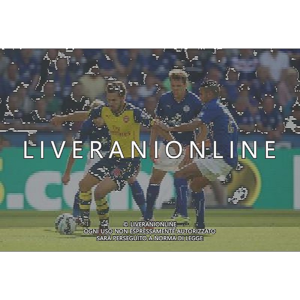 Arsenal\'s Aaron Ramsey (C) in action against Leicester City Photographer Jack Phillips/CameraSport Football - Barclays Premiership - Leicester City v Arsenal - Sunday 31st August 2014 - King Power Stadium - Leicester © CameraSport - 43 Linden Ave. Countesthorpe. Leicester. England. LE8 5PG - Tel: +44 (0) 116 277 4147 - admin@camerasport.com - www.camerasport.com /AGENZIA ALDO LIVERANI SAS - ITALY ONLY - EDITORIAL USE ONLY