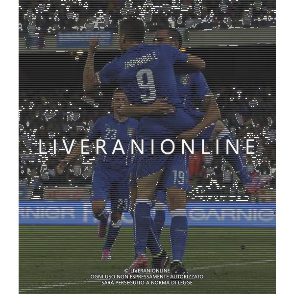 Amichevole Bari - 04.09.2014 Italia-Olanda Nella Foto:immobile esulta /Ph.Vitez-Ag. Aldo Liverani