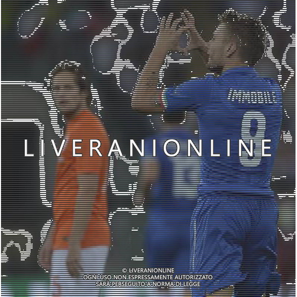 Amichevole Bari - 04.09.2014 Italia-Olanda Nella Foto:immobile ciro esulta /Ph.Vitez-Ag. Aldo Liverani