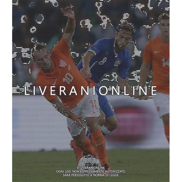 Amichevole Bari - 04.09.2014 Italia-Olanda Nella Foto:sneijder-marchisio /Ph.Vitez-Ag. Aldo Liverani