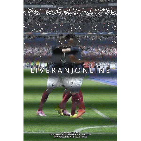 Joie France - Loic Remy / Mathieu Valbuena - 04.09.2014 - France / Espagne - Match Amical Photo : Aurelien Meunier / Icon Sport /AGENZIA ALDO LIVERANI SAS - ITALY ONLY - EDITORIAL USE ONLY
