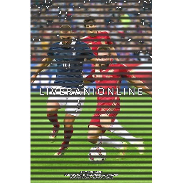 Karim BENZEMA / Daniel CARVAJAL - 04.09.2014 - France / Espagne - Match Amical Photo : Dave Winter / Icon Sport /AGENZIA ALDO LIVERANI SAS - ITALY ONLY - EDITORIAL USE ONLY