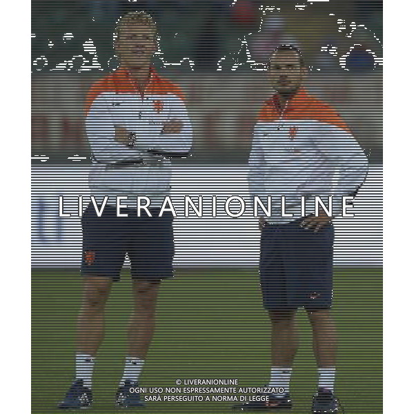 Amichevole Bari - 04.09.2014 Italia-Olanda Nella Foto:Sneijder Wesley-Kuyt Dirk /Ph.Vitez-Ag. Aldo Liverani