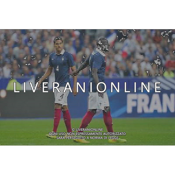Raphael Varane / Mamadou Sakho - 04.09.2014 - France / Espagne - Match Amical Photo : Aurelien Meunier / Icon Sport