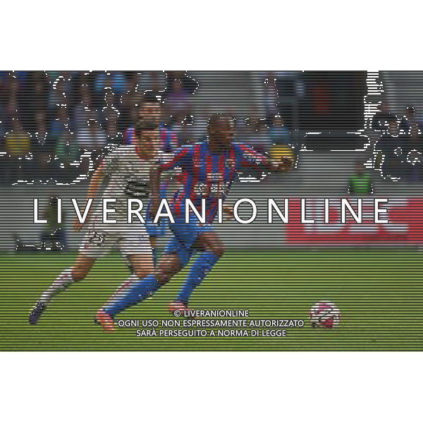Herve BAZILE / Romain DANZE - 30.08.2014 - Caen / Rennes - 4eme journee de Ligue 1 - Photo : Dave Winter / Icon Sport AG ALDO LIVERANI SAS ONLY ITALY