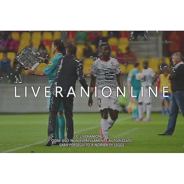 Paul Georges NTEP / Philippe MONTANIER - 30.08.2014 - Caen / Rennes - 4eme journee de Ligue 1 - Photo : Dave Winter / Icon Sport AG ALDO LIVERANI SAS ONLY ITALY