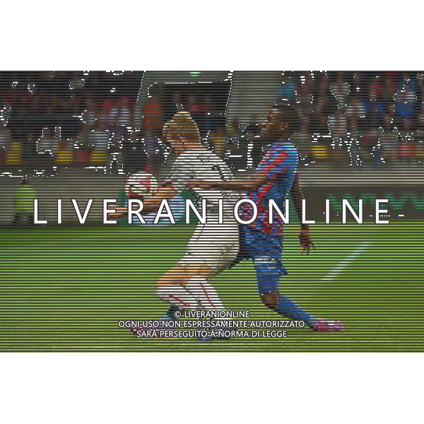 Pedro HENRIQUE / Thomas LEMAR - penalty refuse - 30.08.2014 - Caen / Rennes - 4eme journee de Ligue 1 - Photo : Dave Winter / Icon Sport AG ALDO LIVERANI SAS ONLY ITALY