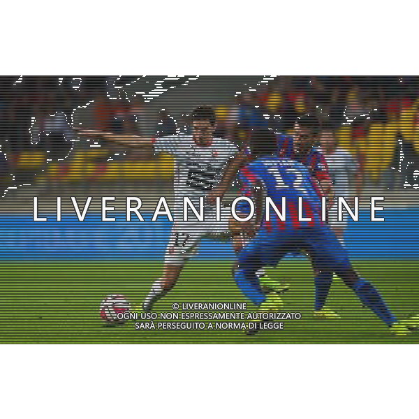 Vincent PAJOT / Julien FERET / Dennis APPIAH - 30.08.2014 - Caen / Rennes - 4eme journee de Ligue 1 - Photo : Dave Winter / Icon Sport AG ALDO LIVERANI SAS ONLY ITALY