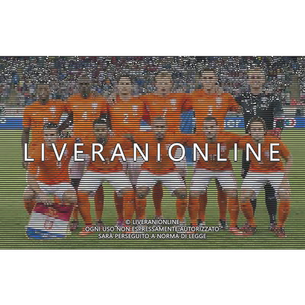Amichevole Bari - 04.09.2014 Italia-Olanda Nella Foto:Olanda Squadra Formazione Cillessen,Janmaat,De Vrij,Martins Indi,Blind,Sneijder,De Jong,Vijnaldum,Lens,Van Persie,Kuyt /Ph.Vitez-Ag. Aldo Liverani
