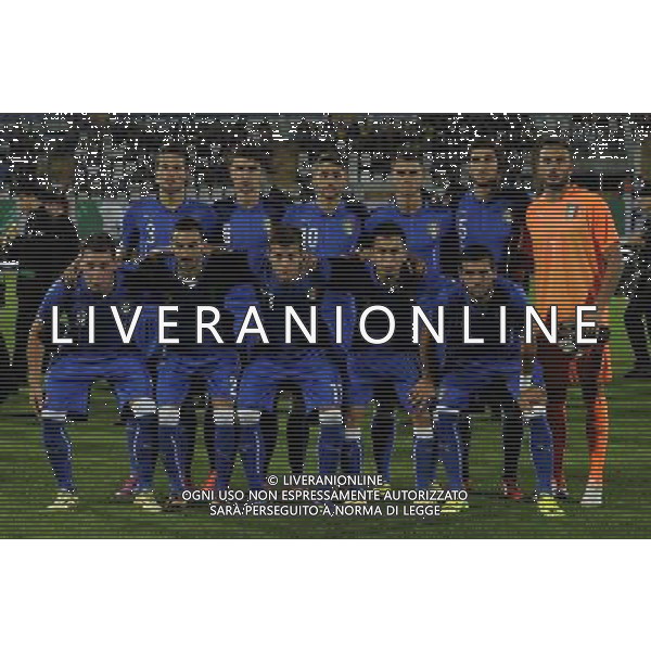 Qualificazioni ai Campionati Europei Under 21 Gruppo 9 Pescara - 05.09.2014 Italia-Serbia Nella Foto:Italia Squadra formazione Bardi,Zappacosta,Biraghi,Sturaro,Bianchetti,Antei,Battocchio,Crisetig,Belotti,Berardi,Longo /Ph.Vitez-Ag. Aldo Liverani