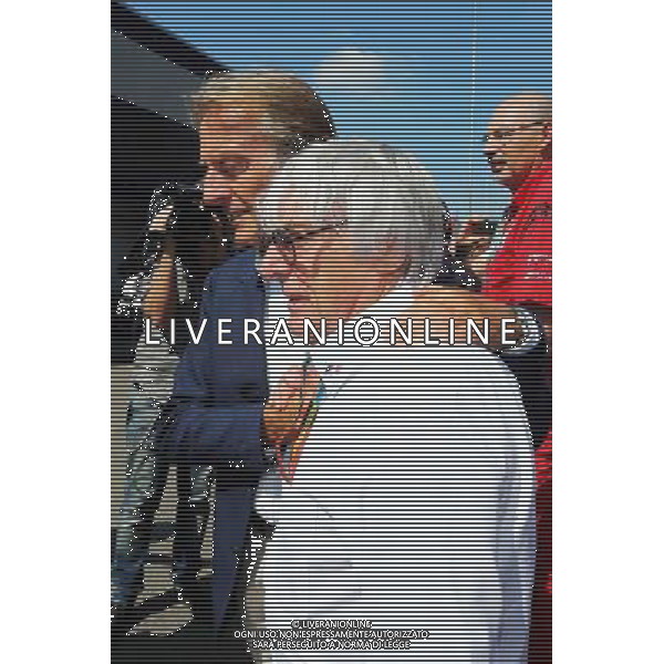 Bernie Ecclestone (GBR) with Luca di Montezemolo (ITA) Ferrari President. 06.09.2014. Formula 1 World Championship, Rd 13, Italian Grand Prix, Monza, Italy, Qualifying Day. - www.xpbimages.com, EMail: requests@xpbimages.com - copy of publication required for printed pictures. Every used picture is fee-liable. © Copyright: Moy / XPB Images /AGENZIA ALDO LIVERANI SAS - ITALY ONLY - Gp F1 Monza italia prove ufficiali