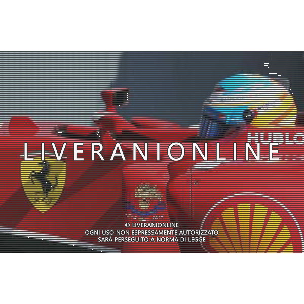 Fernando Alonso (ESP) Ferrari F14-T in parc ferme. 06.09.2014. Formula 1 World Championship, Rd 13, Italian Grand Prix, Monza, Italy, Qualifying Day. - www.xpbimages.com, EMail: requests@xpbimages.com - copy of publication required for printed pictures. Every used picture is fee-liable. © Copyright: Moy / XPB Images /AGENZIA ALDO LIVERANI SAS - ITALY ONLY - Gp F1 Monza italia prove ufficiali