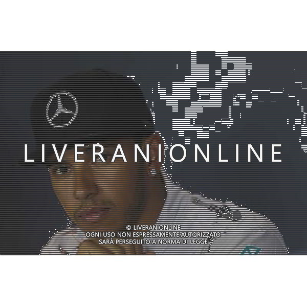 Lewis Hamilton (GBR) Mercedes AMG F1 in the FIA Press Conference. 06.09.2014. Formula 1 World Championship, Rd 13, Italian Grand Prix, Monza, Italy, Qualifying Day. - www.xpbimages.com, EMail: requests@xpbimages.com - copy of publication required for printed pictures. Every used picture is fee-liable. © Copyright: Moy / XPB Images /AGENZIA ALDO LIVERANI SAS - ITALY ONLY - Gp F1 Monza italia prove ufficiali