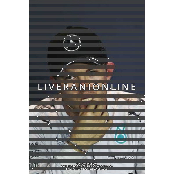 Nico Rosberg (GER) Mercedes AMG F1 in the FIA Press Conference. 06.09.2014. Formula 1 World Championship, Rd 13, Italian Grand Prix, Monza, Italy, Qualifying Day. - www.xpbimages.com, EMail: requests@xpbimages.com - copy of publication required for printed pictures. Every used picture is fee-liable. © Copyright: Moy / XPB Images /AGENZIA ALDO LIVERANI SAS - ITALY ONLY - Gp F1 Monza italia prove ufficiali