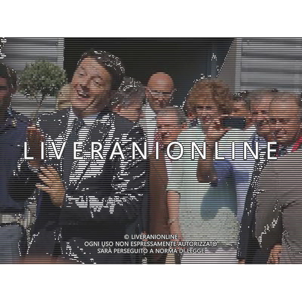Inaugurazione rubinetterie di Aldo Bonomi a Gussago (Bs) 6 settembre 2014 nella foto Matteo renzi ©Fotolive Fabrizio Cattina/AGENZIA ALDO LIVERANI SAS