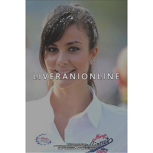 Grid girl 07.09.2014. Formula 1 World Championship, Rd 13, Italian Grand Prix, Monza, Italy, Race Day. - www.xpbimages.com, EMail: requests@xpbimages.com - copy of publication required for printed pictures. Every used picture is fee-liable. © Copyright: Charniaux / XPB Images /AGENZIA ALDO LIVERANI SAS - ITALY ONLY - Gp F1 Monza italia Gara
