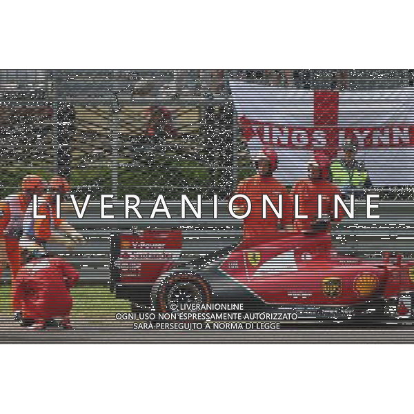 Fernando Alonso (ESP) Ferrari retires from the race. 07.09.2014. Formula 1 World Championship, Rd 13, Italian Grand Prix, Monza, Italy, Race Day. - www.xpbimages.com, EMail: requests@xpbimages.com - copy of publication required for printed pictures. Every used picture is fee-liable. © Copyright: Batchelor / XPB Images /AGENZIA ALDO LIVERANI SAS - ITALY ONLY - Gp F1 Monza italia Gara