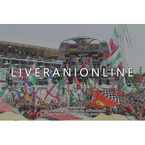 The podium (L to R): Nico Rosberg (GER) Mercedes AMG F1, second; Lewis Hamilton (GBR) Mercedes AMG F1, race winner; Felipe Massa (BRA) Williams, third. 07.09.2014. Formula 1 World Championship, Rd 13, Italian Grand Prix, Monza, Italy, Race Day. - www.xpbimages.com, EMail: requests@xpbimages.com - copy of publication required for printed pictures. Every used picture is fee-liable. © Copyright: Moy / XPB Images /AGENZIA ALDO LIVERANI SAS - ITALY ONLY - Gp F1 Monza italia Gara