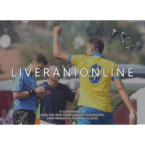 PIACENZA 7 SETTEMBRE 2014 / CAMPIONATO LEGAPRO 2014-2015 / PRO PIACENZA VS FORL“ / NELLA FOTO: BINI ESULTA DOPO IL GOL DELL\'1-0 / FOTO FRANCESCA SOLI - AGENZIA ALDO LIVERANI SAS
