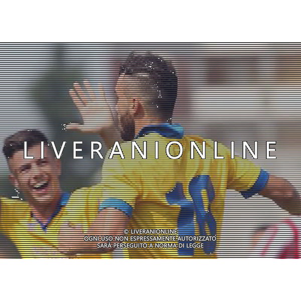 PIACENZA 7 SETTEMBRE 2014 / CAMPIONATO LEGAPRO 2014-2015 / PRO PIACENZA VS FORL“ / NELLA FOTO: CABONI ESULTA DOPO IL GOL DEL 2-0 / FOTO FRANCESCA SOLI - AGENZIA ALDO LIVERANI SAS