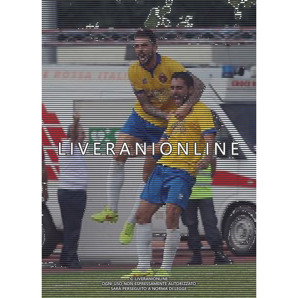 PIACENZA 7 SETTEMBRE 2014 / CAMPIONATO LEGAPRO 2014-2015 / PRO PIACENZA VS FORL“ / NELLA FOTO: SCHIAVINI ESULTA DOPO IL GOL DEL 3-0 / FOTO FRANCESCA SOLI - AGENZIA ALDO LIVERANI SAS