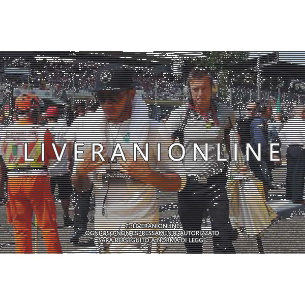 Lewis Hamilton (GBR) Mercedes AMG F1 on the grid. 07.09.2014. Formula 1 World Championship, Rd 13, Italian Grand Prix, Monza, Italy, Race Day. AG ALDO LIVERANI SAS ONLY ITALY