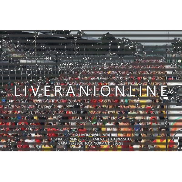 Fans invade the podium at the end of the race. 07.09.2014. Formula 1 World Championship, Rd 13, Italian Grand Prix, Monza, Italy, Race Day. AG ALDO LIVERANI SAS ONLY ITALY