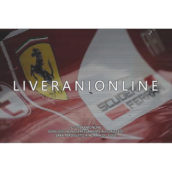The Ferrari F14-T of race retiree Fernando Alonso (ESP) Ferrari. 07.09.2014. Formula 1 World Championship, Rd 13, Italian Grand Prix, Monza, Italy, Race Day. AG ALDO LIVERANI SAS ONLY ITALY