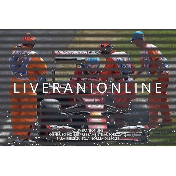Fernando Alonso (ESP) Ferrari F14-T retired from the race. 07.09.2014. Formula 1 World Championship, Rd 13, Italian Grand Prix, Monza, Italy, Race Day. AG ALDO LIVERANI SAS ONLY ITALY