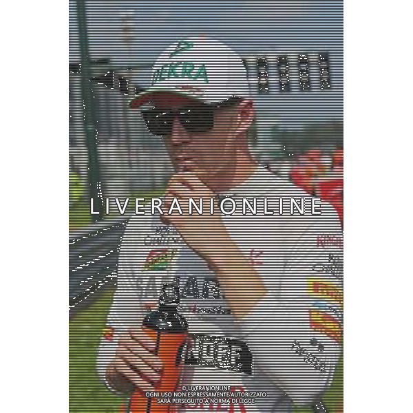 Nico Hulkenberg (GER) Sahara Force India F1 on the grid. 07.09.2014. Formula 1 World Championship, Rd 13, Italian Grand Prix, Monza, Italy, Race Day. AG ALDO LIVERANI SAS ONLY ITALY