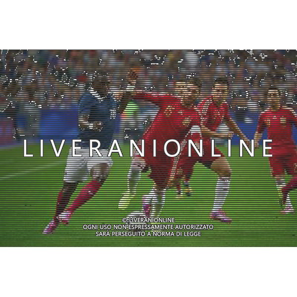 Moussa SISSOKO / Sergio RAMOS - 04.09.2014 - France / Espagne - Match Amical Photo : Dave Winter / Icon Sport AG ALDO LIVERANI SAS ONLY ITALY