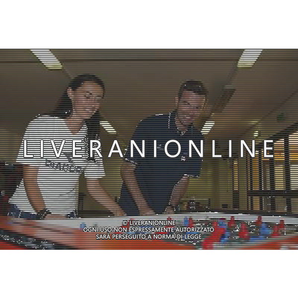 NELLA FOTO CINI CRISTINA GUARDALINEECON STEFANO FARINA ARBITRO AGENZIA ALDO LIVERANI