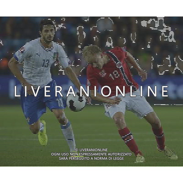 Qualificazioni ai Campionati Europei di Calcio UEFA Francia 2016 Gruppo H Oslo - 09.10.2014 Norvegia-Italia Nella Foto:nielsen ranocchia /Ph.Vitez-Ag. Aldo Liverani