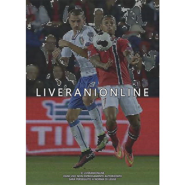 Qualificazioni ai Campionati Europei di Calcio UEFA Francia 2016 Gruppo H Oslo - 09.10.2014 Norvegia-Italia Nella Foto:king bonucci /Ph.Vitez-Ag. Aldo Liverani