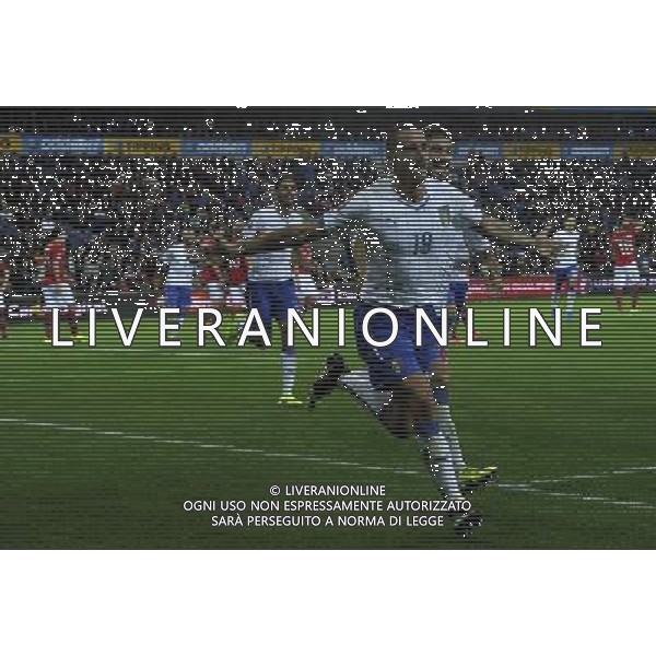 Qualificazioni ai Campionati Europei di Calcio UEFA Francia 2016 Gruppo H Oslo - 09.10.2014 Norvegia-Italia Nella Foto:bonucci esulta /Ph.Vitez-Ag. Aldo Liverani