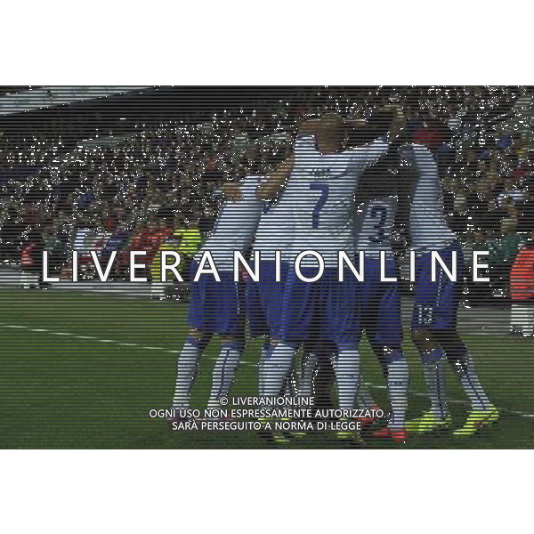 Qualificazioni ai Campionati Europei di Calcio UEFA Francia 2016 Gruppo H Oslo - 09.10.2014 Norvegia-Italia Nella Foto:bonucci esulta /Ph.Vitez-Ag. Aldo Liverani