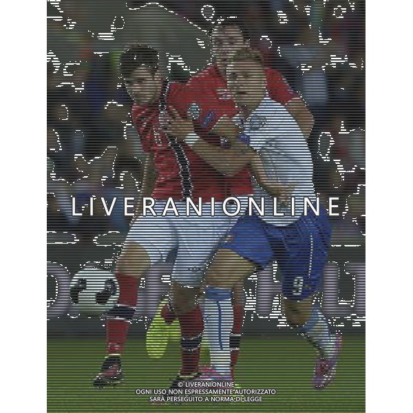 Qualificazioni ai Campionati Europei di Calcio UEFA Francia 2016 Gruppo H Oslo - 09.10.2014 Norvegia-Italia Nella Foto:nordtveit-immobile /Ph.Vitez-Ag. Aldo Liverani