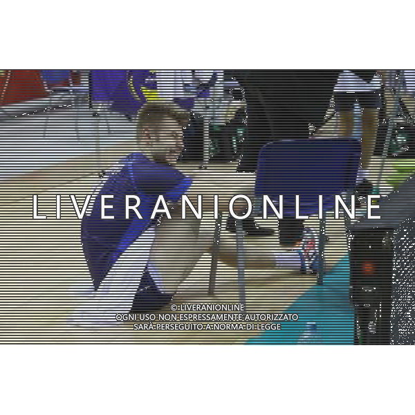 07.09.2014 - Krakow , Polska . Siatkowka , Mistrzostwa Swiata 2014 , Volleyball , Men\'s World Championship Poland 2014 . Wlochy (niebieskie) - USA (biale) , Italy (blue) - USA (white). n/z. Iwan Zajcew kontuzjowany , kontuzja , uraz / Ivan Zaytsev injury , injured . Fot. Krzysztof Porebski / EDYTOR.net / NEWSPIX.PL --- Newspix.pl ag aldo liverani sas only italy *** Local Caption *** www.newspix.pl mail us: info@newspix.pl call us: 0048 022 23 22 222 --- Polish Picture Agency by Ringier Axel Springer Poland