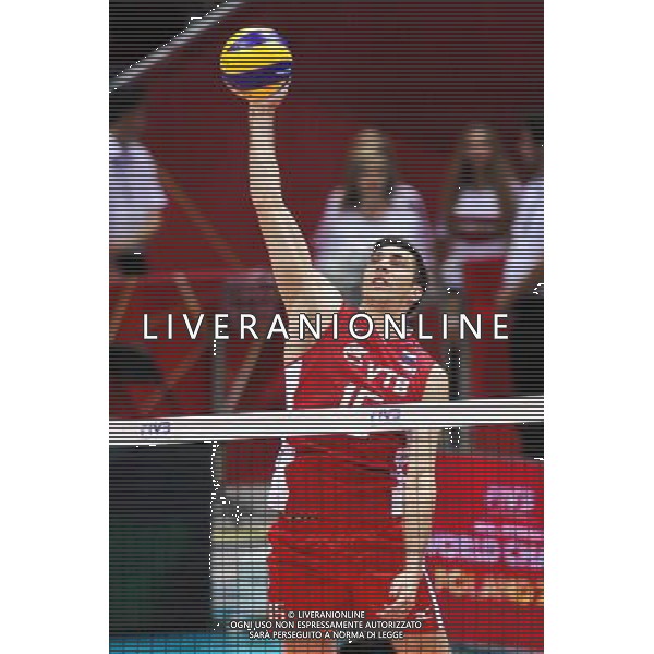 GDANSK 07.09.2014 ERGO ARENA SIATKOWKA MISTRZOSTWA SWIATA W PILCE SIATKOWEJ MEZCZYZN 2014 (FIVB MENS VOLLEYBALL WORLD CHAMPIONSHIP POLAND 2014) MECZ ROSJA - BULGARIA RUSSIA N/Z DMITRIY ILINYKH FOT PIOTR MATUSEWICZ / PRESSFOCUS / NEWSPIX.PL AG ALDO LIVERANI SAS ONLY ITALY