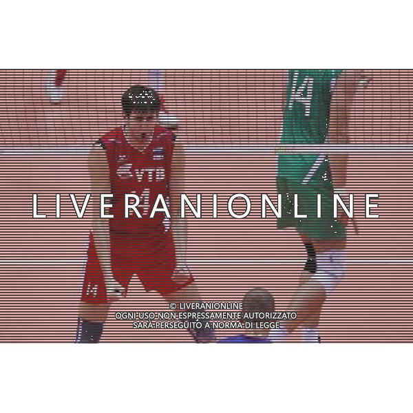 GDANSK 07.09.2014 ERGO ARENA SIATKOWKA MISTRZOSTWA SWIATA W PILCE SIATKOWEJ MEZCZYZN 2014 (FIVB MENS VOLLEYBALL WORLD CHAMPIONSHIP POLAND 2014) MECZ ROSJA - BULGARIA RUSSIA N/Z ARTEM VOLVICH FOT PIOTR MATUSEWICZ / PRESSFOCUS / NEWSPIX.PL AG ALDO LIVERANI SAS ONLY ITALY