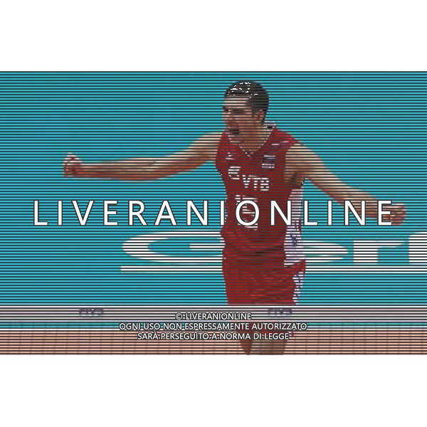 GDANSK 07.09.2014 ERGO ARENA SIATKOWKA MISTRZOSTWA SWIATA W PILCE SIATKOWEJ MEZCZYZN 2014 (FIVB MENS VOLLEYBALL WORLD CHAMPIONSHIP POLAND 2014) MECZ ROSJA - BULGARIA RUSSIA N/Z DMITRIY ILINYKH FOT PIOTR MATUSEWICZ / PRESSFOCUS / NEWSPIX.PL AG ALDO LIVERANI SAS ONLY ITALY