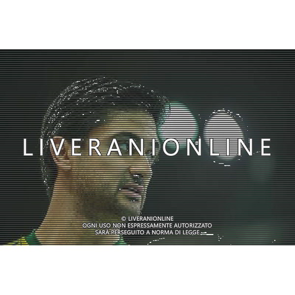 07.09.2014 - Katowice , Spodek , siatkowka , Mistrzostwa Swiata 2014 , grupa B Brazylia (zolte) - Kuba (niebieskie) , FIVB Men\'s World Championship , pool B Brazil (yellow) - Cuba (blue) N/Z Leandro Vissotto Neves Fot. Karol Bartnik / MPAimages.com / NEWSPIX.PL --- Newspix.pl