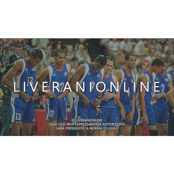 07.09.2014 - Katowice , Spodek , siatkowka , Mistrzostwa Swiata 2014 , grupa B Brazylia (zolte) - Kuba (niebieskie) , FIVB Men\'s World Championship , pool B Brazil (yellow) - Cuba (blue) N/Z Kuba Fot. Karol Bartnik / MPAimages.com / NEWSPIX.PL --- Newspix.pl