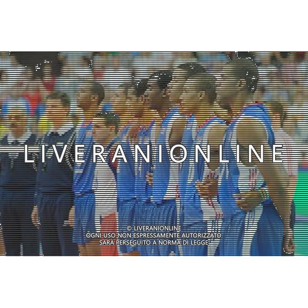 07.09.2014 - Katowice , Spodek , siatkowka , Mistrzostwa Swiata 2014 , grupa B Brazylia (zolte) - Kuba (niebieskie) , FIVB Men\'s World Championship , pool B Brazil (yellow) - Cuba (blue) N/Z Kuba Fot. Karol Bartnik / MPAimages.com / NEWSPIX.PL --- Newspix.pl