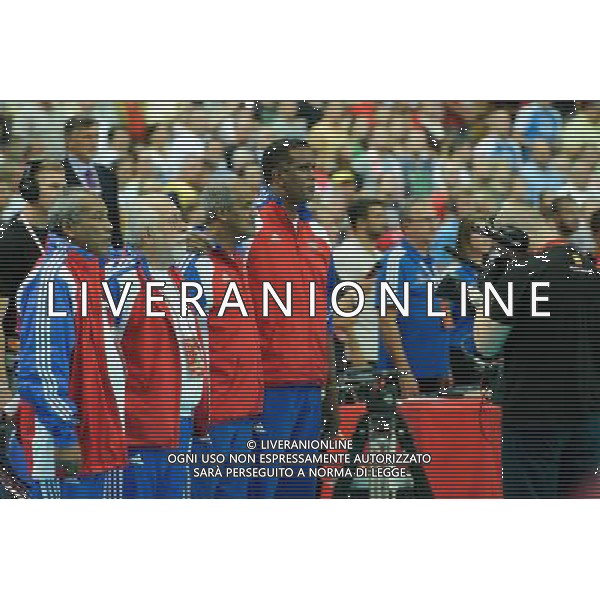 07.09.2014 - Katowice , Spodek , siatkowka , Mistrzostwa Swiata 2014 , grupa B Brazylia (zolte) - Kuba (niebieskie) , FIVB Men\'s World Championship , pool B Brazil (yellow) - Cuba (blue) N/Z Rodolfo Sanchez , Kuba Fot. Karol Bartnik / MPAimages.com / NEWSPIX.PL --- Newspix.pl