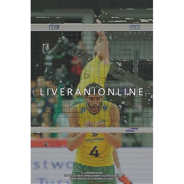 07.09.2014 - Katowice , Spodek , siatkowka , Mistrzostwa Swiata 2014 , grupa B Brazylia (zolte) - Kuba (niebieskie) , FIVB Men\'s World Championship , pool B Brazil (yellow) - Cuba (blue) N/Z Wallace De Souza Fot. Karol Bartnik / MPAimages.com / NEWSPIX.PL --- Newspix.pl