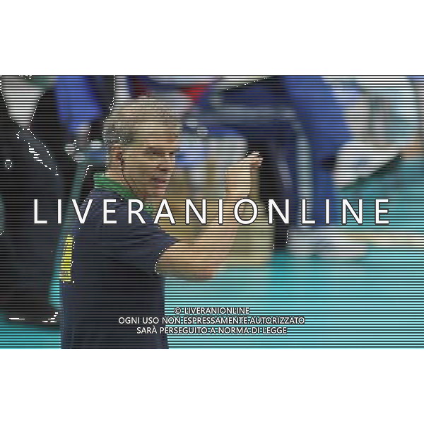 07.09.2014 - Katowice , Mistrzostwa Swiata . POLAND, FIVB Volleyball Men\'s World Championship 2014 . Brazylia (zolto-zielone) - Kuba (niebieskie) n/z. Bernardo Rezende trener Brazyli . Fot. Tomasz Wantula / EDYTOR.net / NEWSPIX.PL --- Newspix.pl